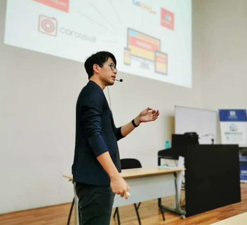 Jason Tian, founder of ITEA Technology, delivering a training session